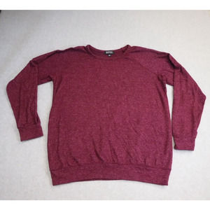 Buffalo David Bitton Size Medium Raglan Long-Sleeved Shirt in Heathered Maroon